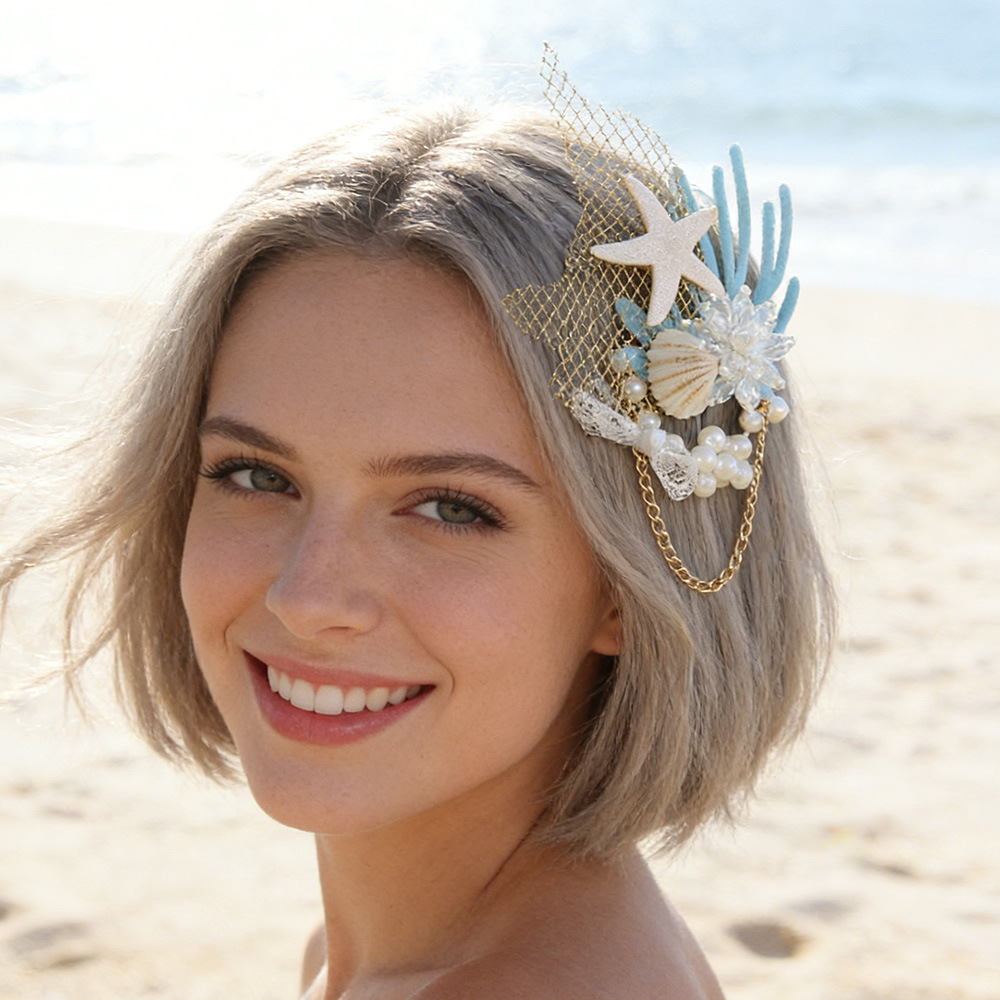 Mermaid Hair accessory Starfish Shell Party Seaside Party Accessory FJ-36-1