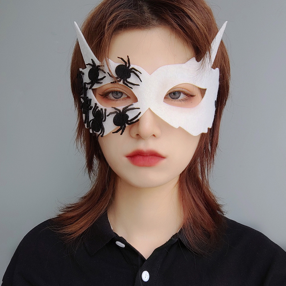Spider Demon Mask Roleplay Prop Half-face Halloween Unisex Mask MJ-91