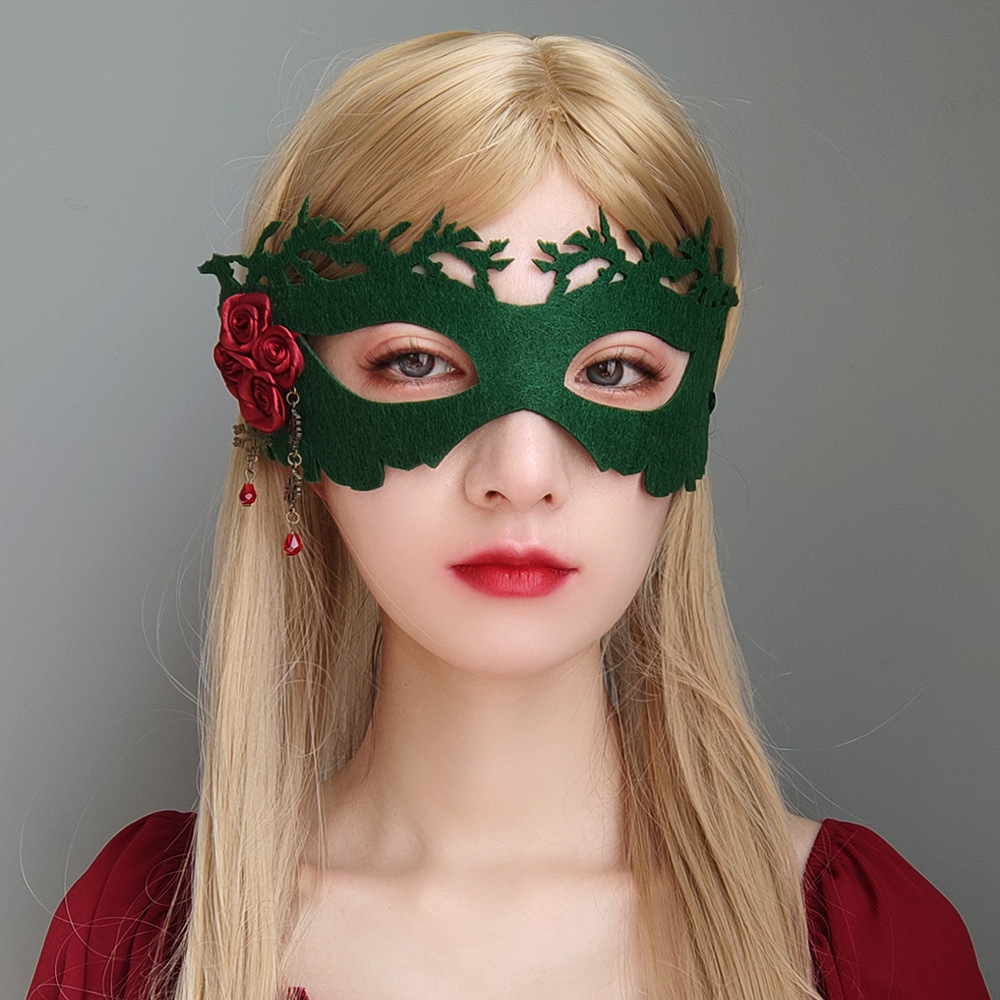 Christmas Masquerade Mask Bar Game Half-face Holiday Party Mask Party Costume MJ-124