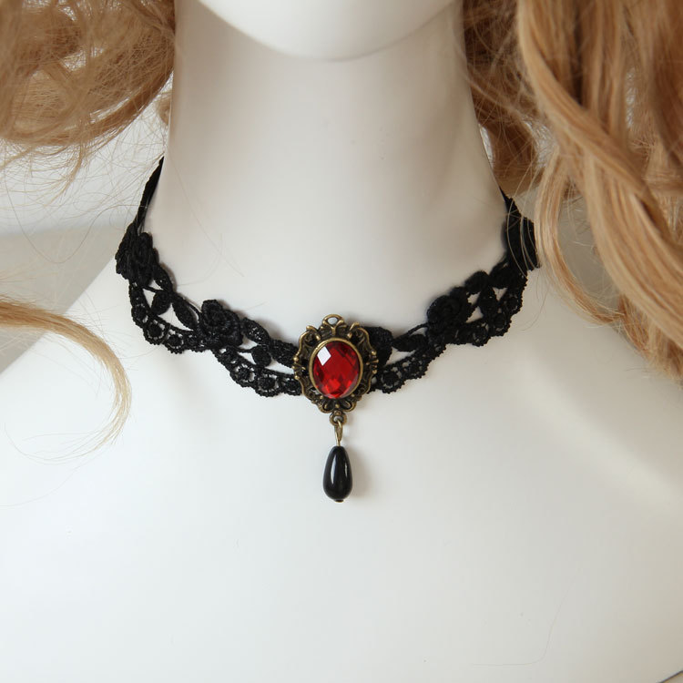 Maiden Western Fashion Lace Necklace Choker Collarbone necklace False collar Accessory JL-72