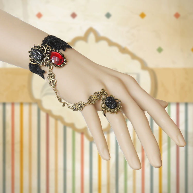 Vampire Vintage Court Gothic Handmade Lace Women Bracelet Christmas PARTY Accessory WS-33