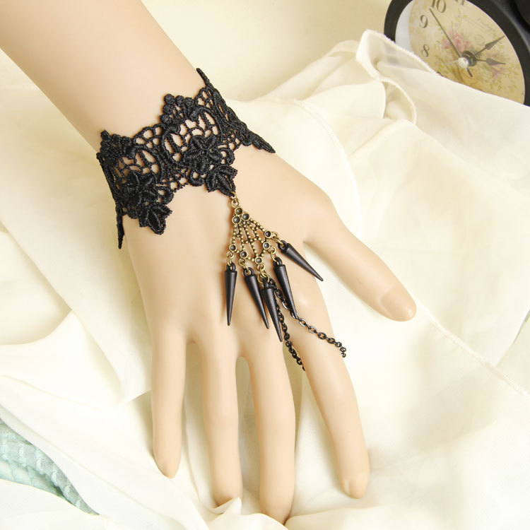 Gothic Vintage Lace Bracelet Western Ball Women PARTY Gown Jewelry WS-85