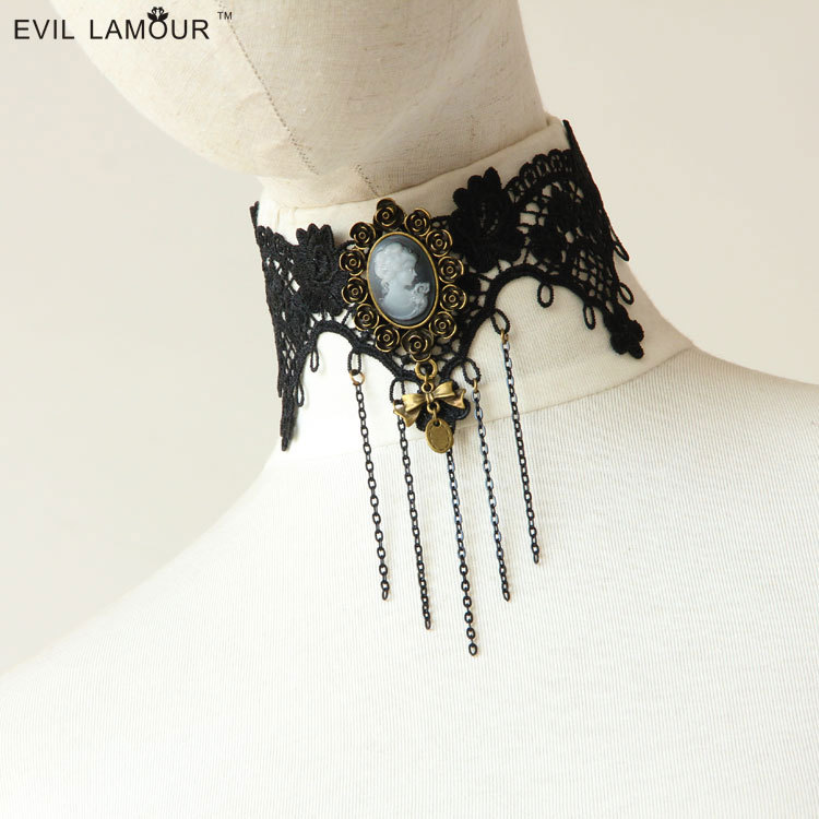 Vintage-Style Bridal Lace Choker - JL-131