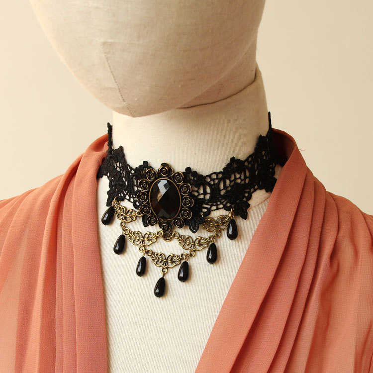 Accessory False collar Accessory Statement Short necklace Collarbone necklace Women Choker JL-133