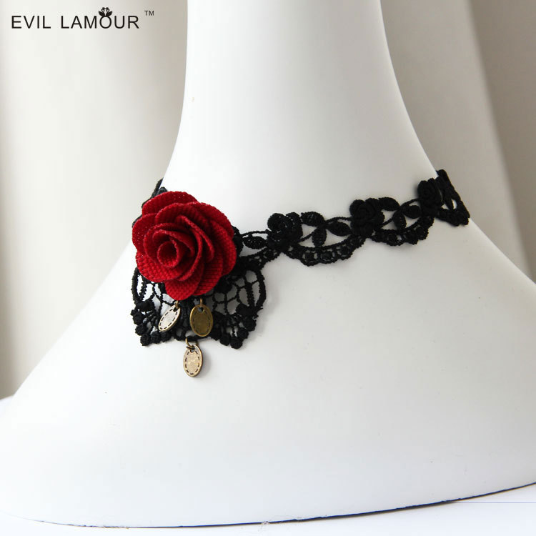 Gothic Rose Lace Choker - JL-134