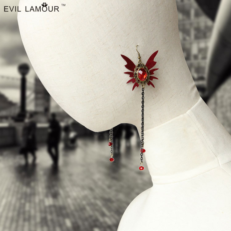Gothic Butterfly Tassel Earrings - EH-19