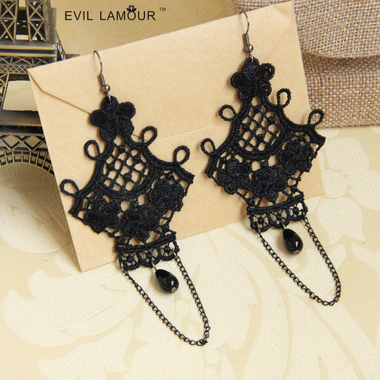 Korean Pearl Tassel Handmade Vintage Dangle earring Women Earring Accessory Jewelry EH-35