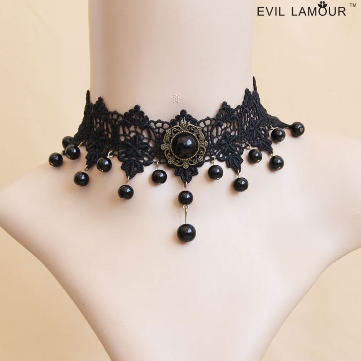 Collarbone choker False collar Fashion Western Short necklace Gown Ball Black Jewelry JL-28