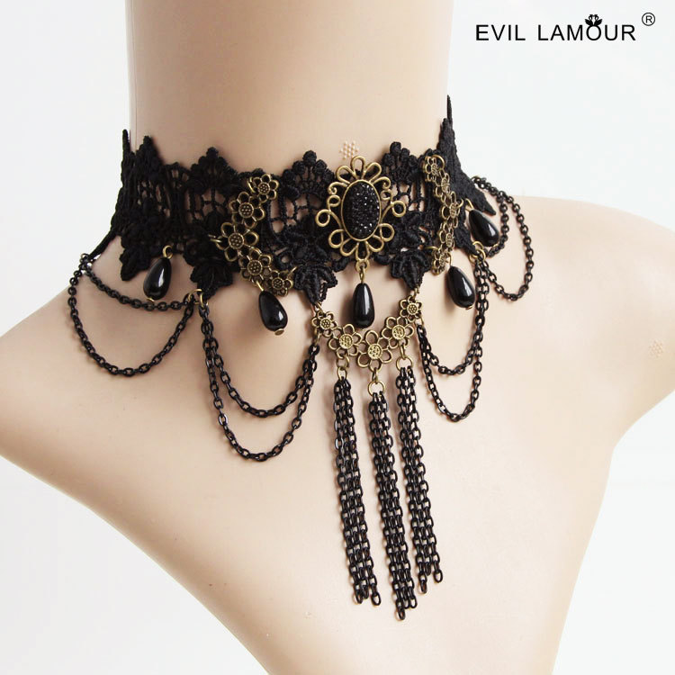 Ball Tassel Choker Necklace Collarbone necklace Women Jewelry JL-239