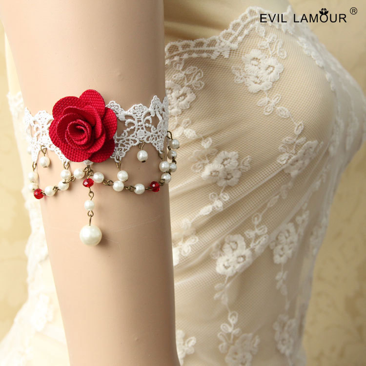 Bridal Lace Arm Cuff - AT-16