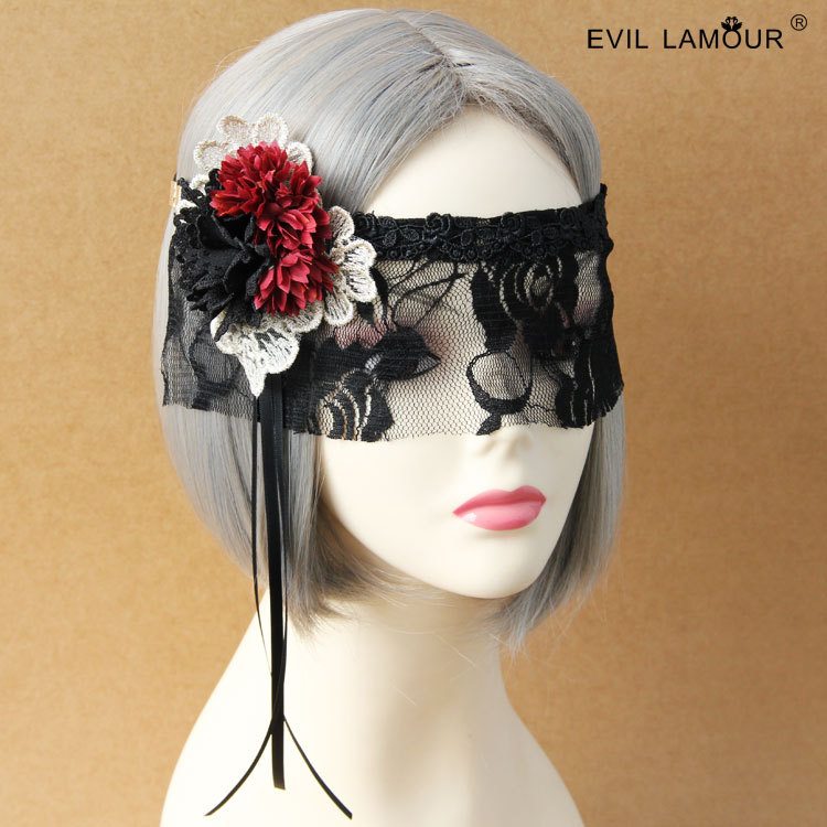 Christmas Mask Ball Anime Princess Half-face Mask Lace Women Veil Accessory MJ-02