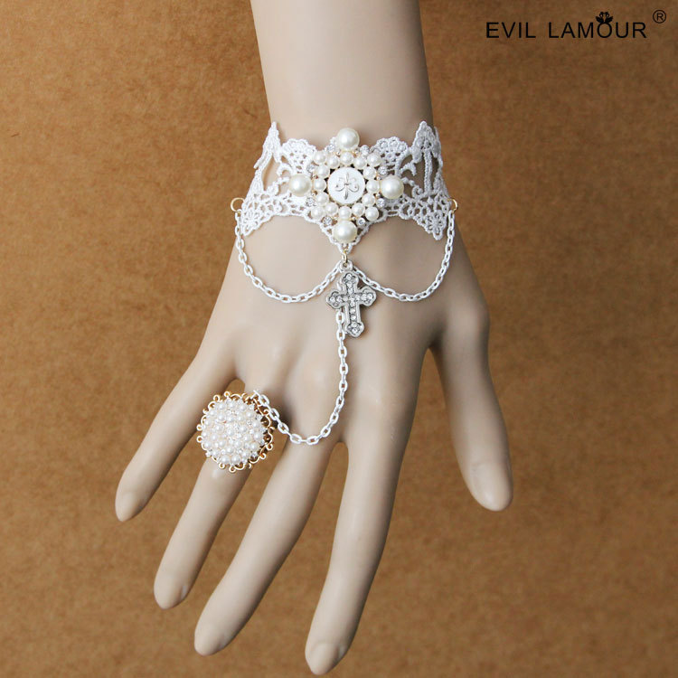 LOLITA Court Vintage Bracelet Ring Hand chain Women Gift Accessory WS-50
