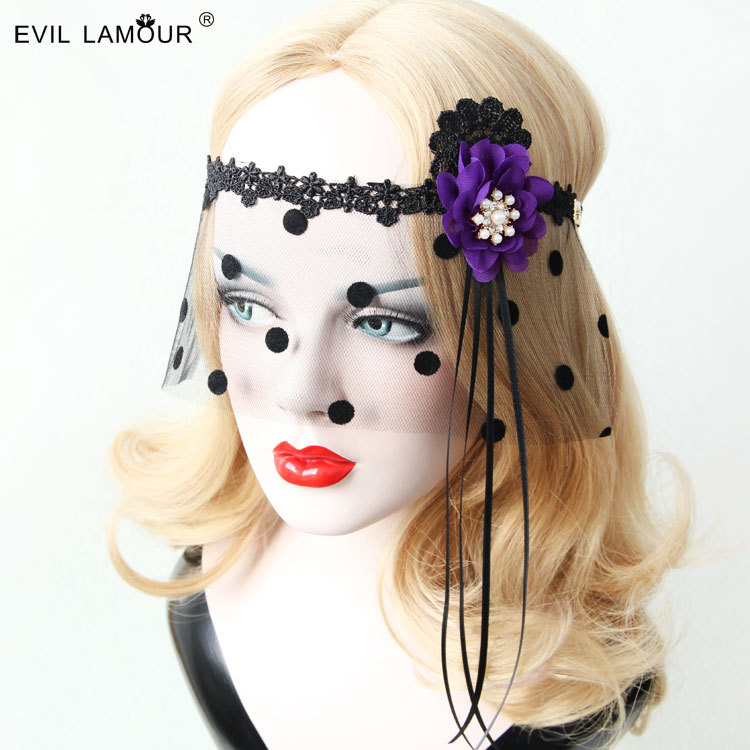 Christmas Half-face Mask Court Statement Lace Sexy Tulle Eye mask Accessory MJ-41