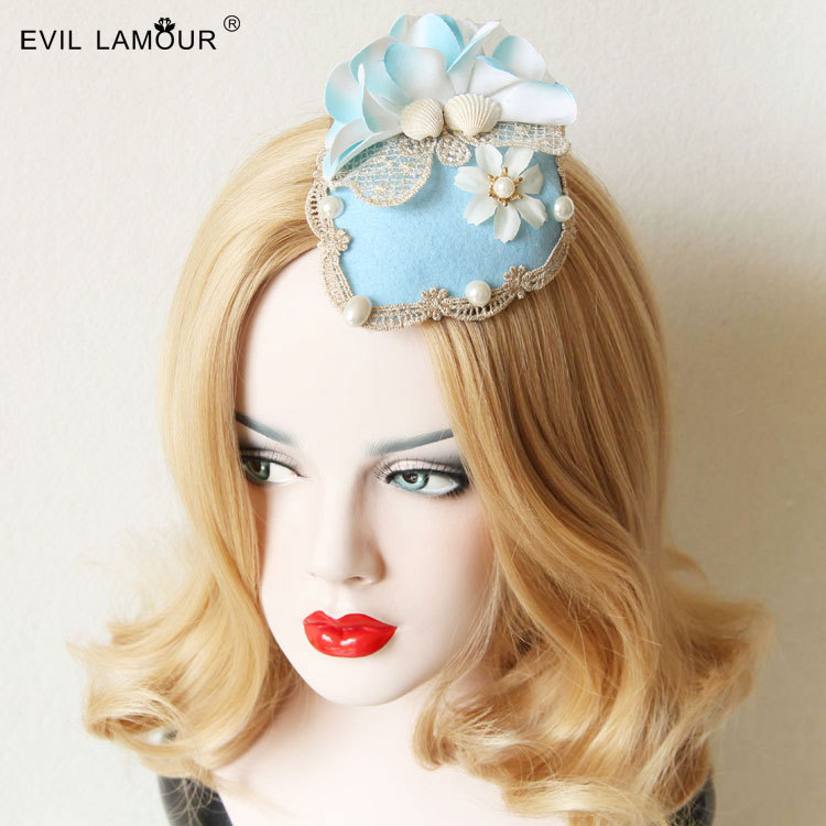 Fashion Shell Flower Fascinator Hair clip Accessory FJ-26