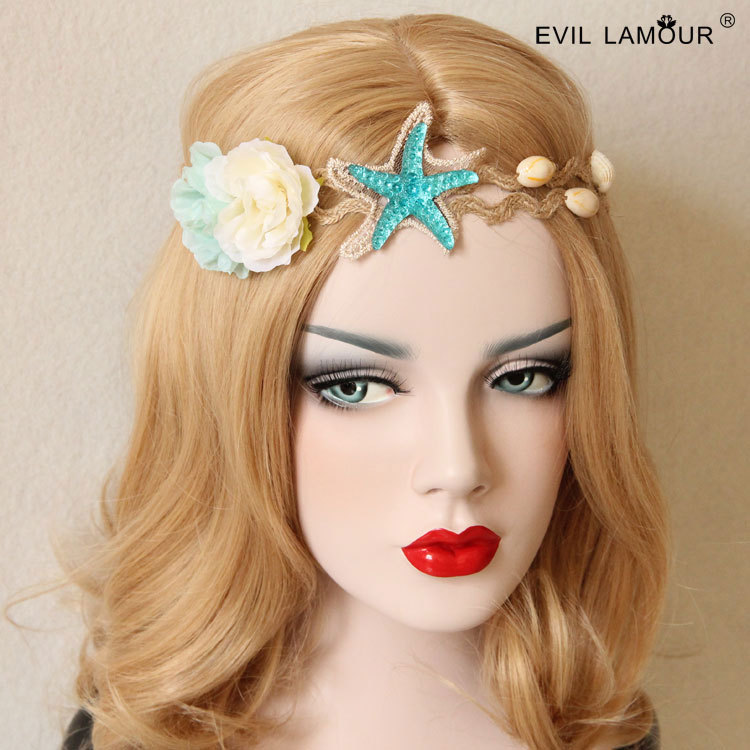 Starfish, Shell and Floral Headband - FD-71