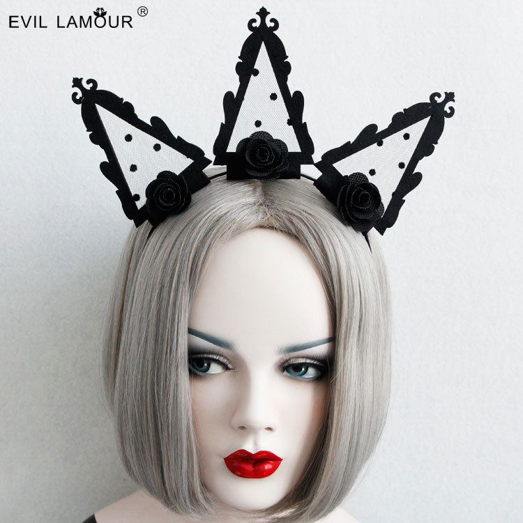 Stage Runway Nightclub Bar Crown Hair accessory Christmas Decor Headband Sexy Women Accessory FG-48