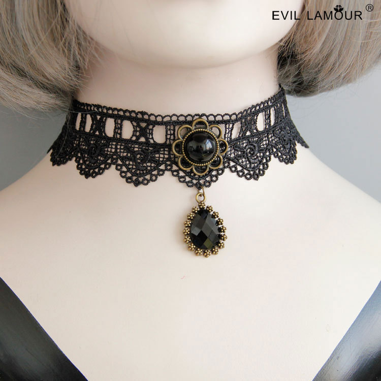 Vintage Choker Lace Choker Short Collarbone necklace Choker Neck Necklace Accessory JL-60