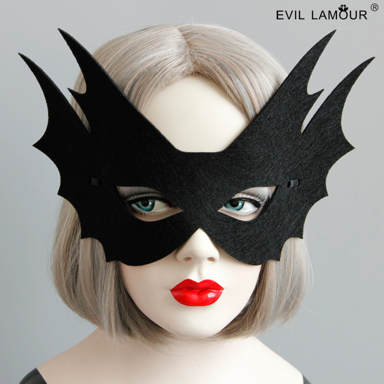Christmas Masquerade Black Mask Unisex Accessory MJ-56