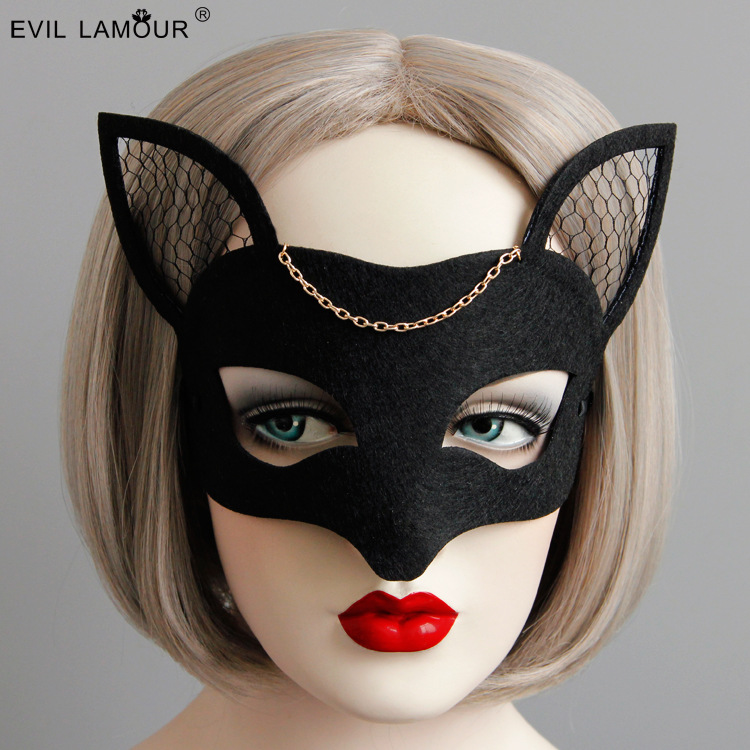 Tulle Fox Half-face Mask Christmas Mask Masquerade Performance Sexy Women Accessory MJ-60