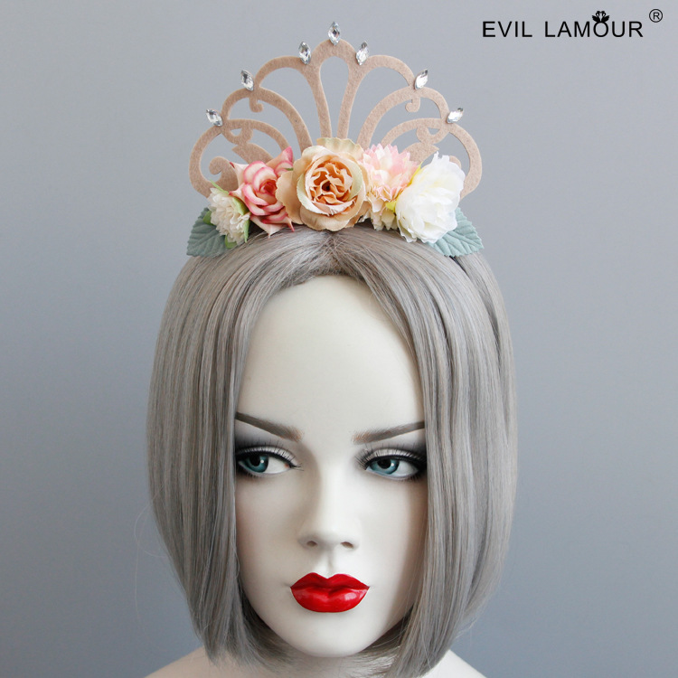 Woodland Flower Princess Crown Headband Dance Banquet Headpiece FG-75