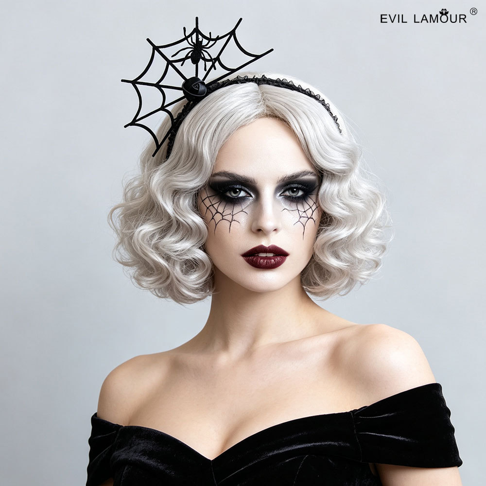 Spiderweb Halloween Novelty Halloween Headband Carnival Holiday Gothic Headpiece FG-64
