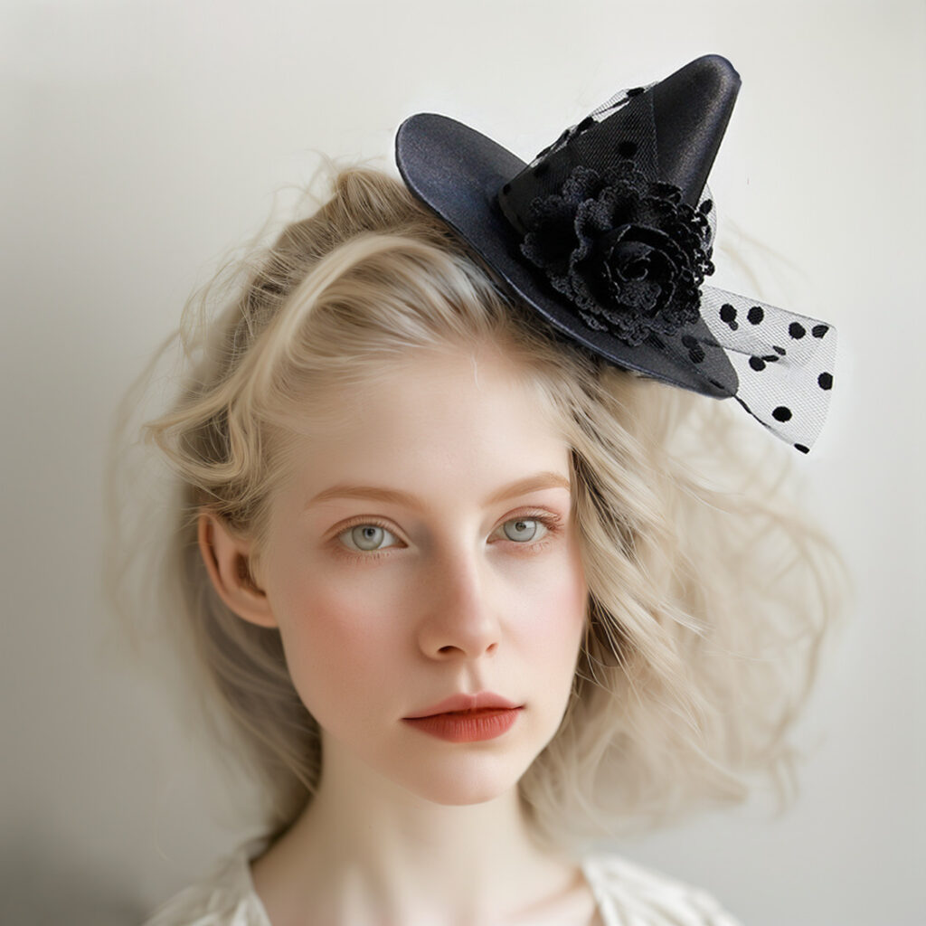 Halloween Tulle Witch Magic Witch Ball Party Prop Adult Hair accessory FJ-198