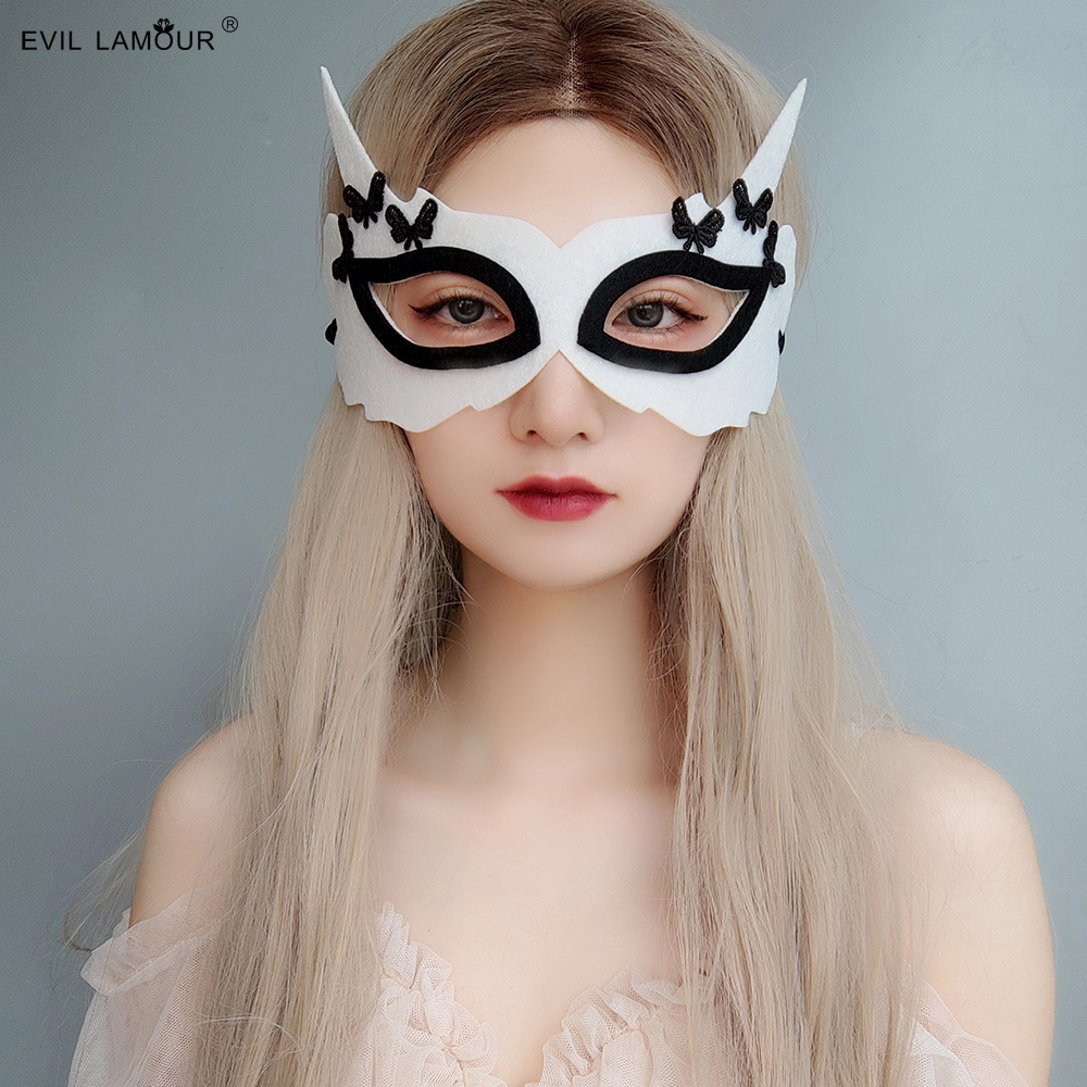 Halloween Carnival Party Fox Half-face Mask Ball Mask Holiday Prop MJ-93
