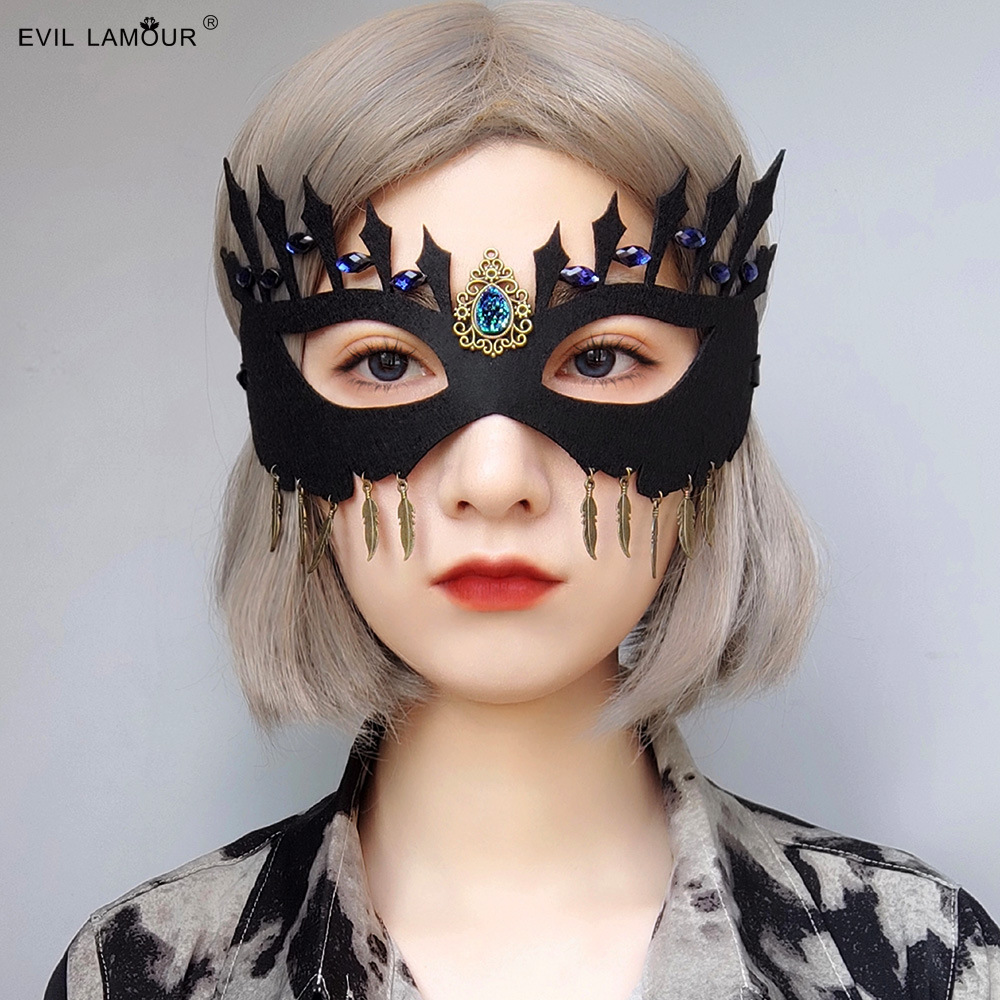 Halloween party Mask Ball Half-face Mask Roleplay Women Prop MJ-101