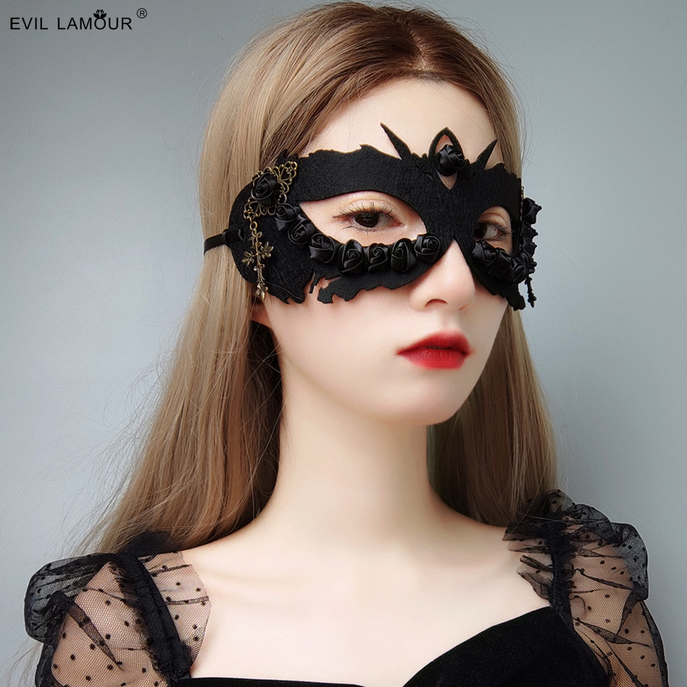 Halloween Gothic Cross Mask Unisex Adult Half-face Mask MJ-107