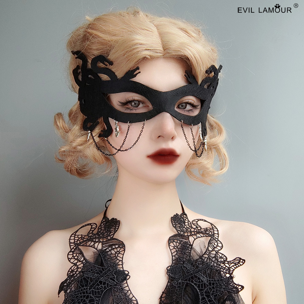 COS Masquerade Witch Roleplay Halloween Carnival Adult Mask MJ-140