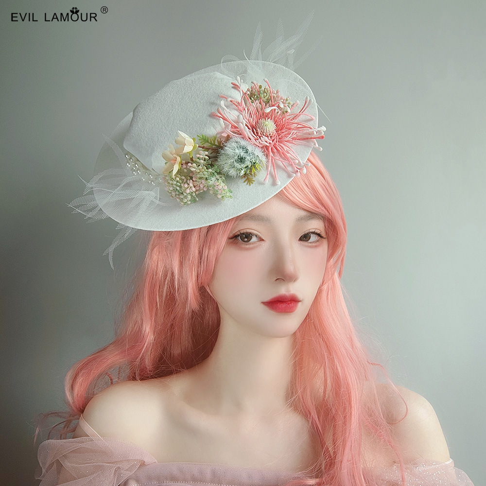 Vintage-Style Flat-Top Fascinator - FJ-235