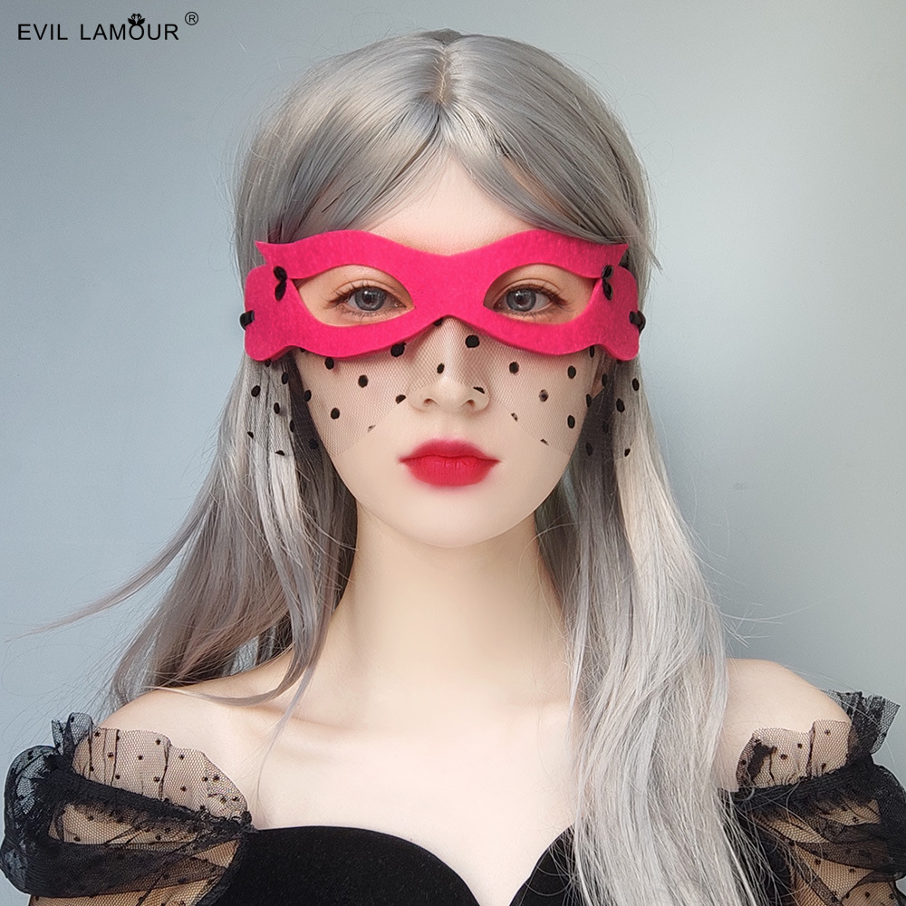 Masquerade cos Party Mask Sexy Half-face Eye mask Veil Halloween Christmas Women Mask MJ-132