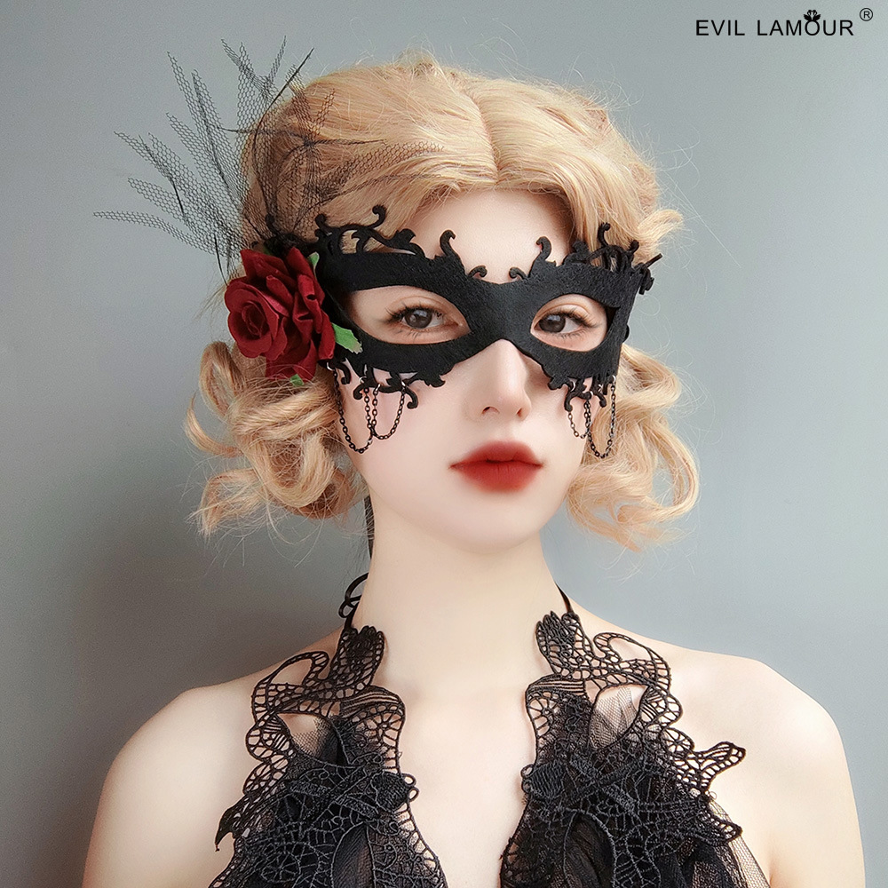 Masquerade Half-face Women Halloween Party Host Mask Sexy Photo Eye mask MJ-148