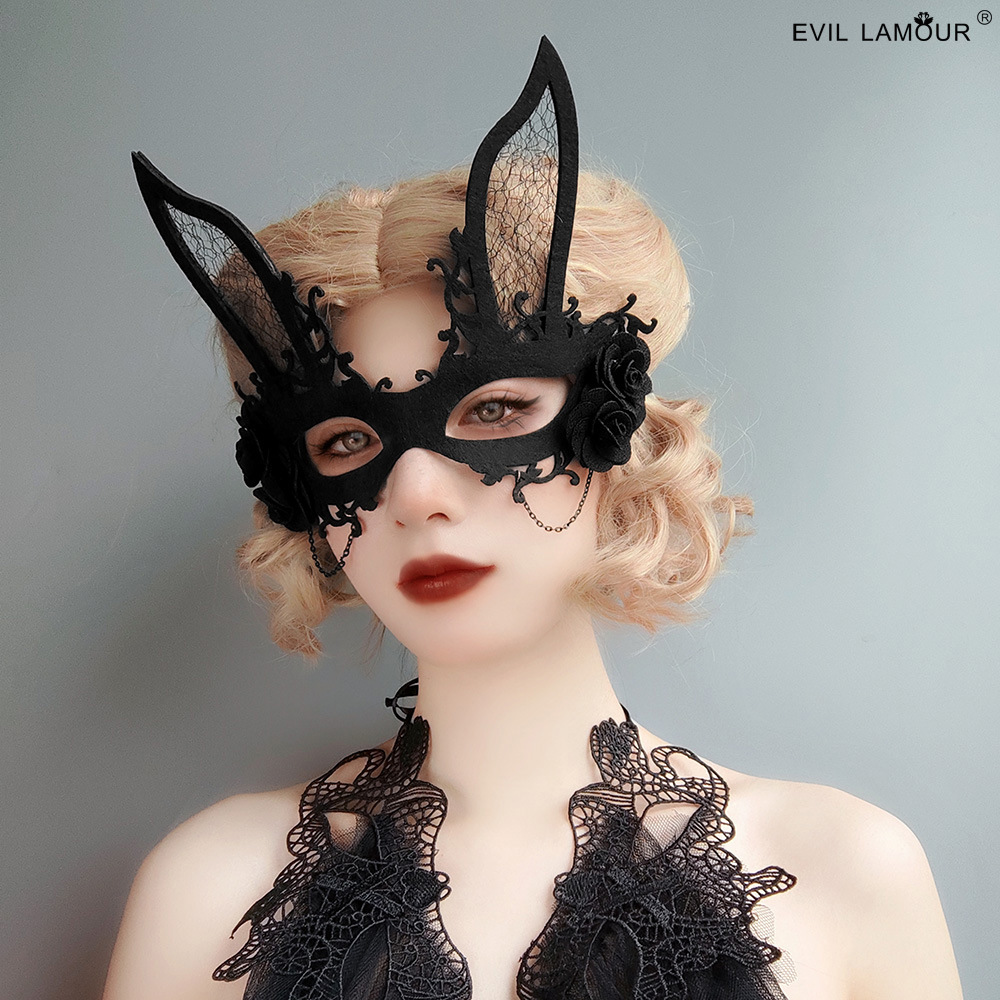 Easter Rabbit Mask Sexy Nightclub Rabbit Halloween Bar KTV Prop MJ-153