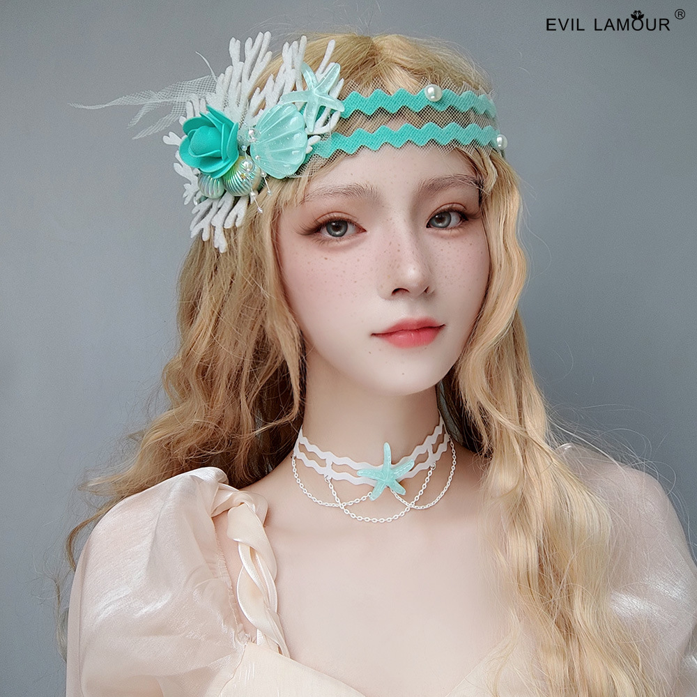 Princess Accessory Photo Starfish Flower Shell Headband Headpiece FD-43-1
