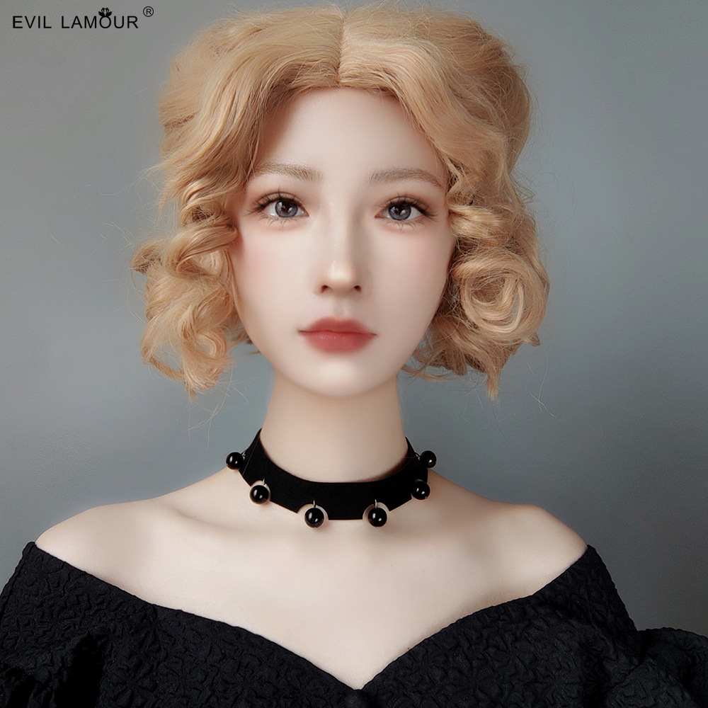 Black Pearl choker Collarbone necklace Short Choker 520 Valentine Gift JL-180-1