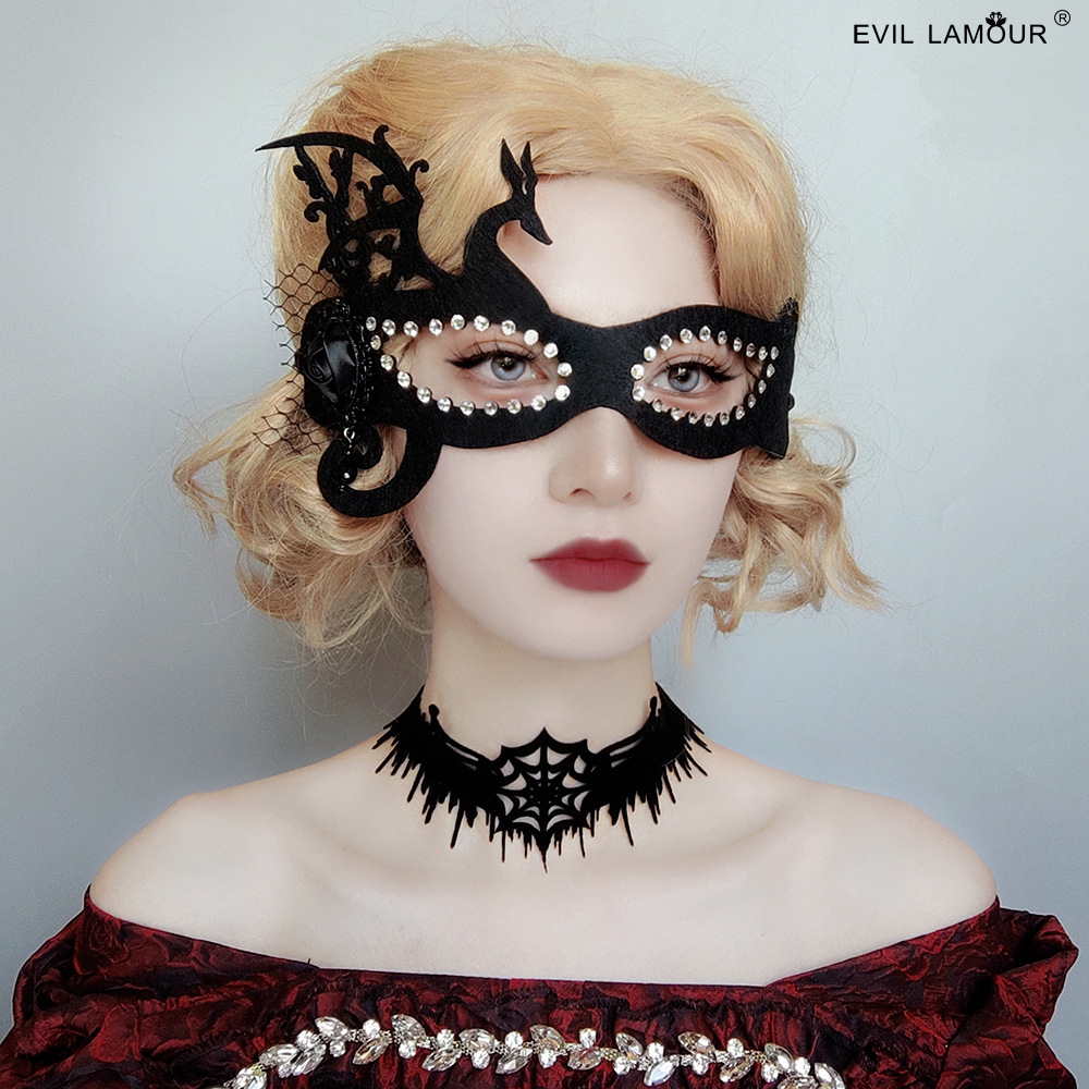 Halloween Roleplay Holiday Party Ball Carnival Women Tulle Sexy Mask MJ-35-1