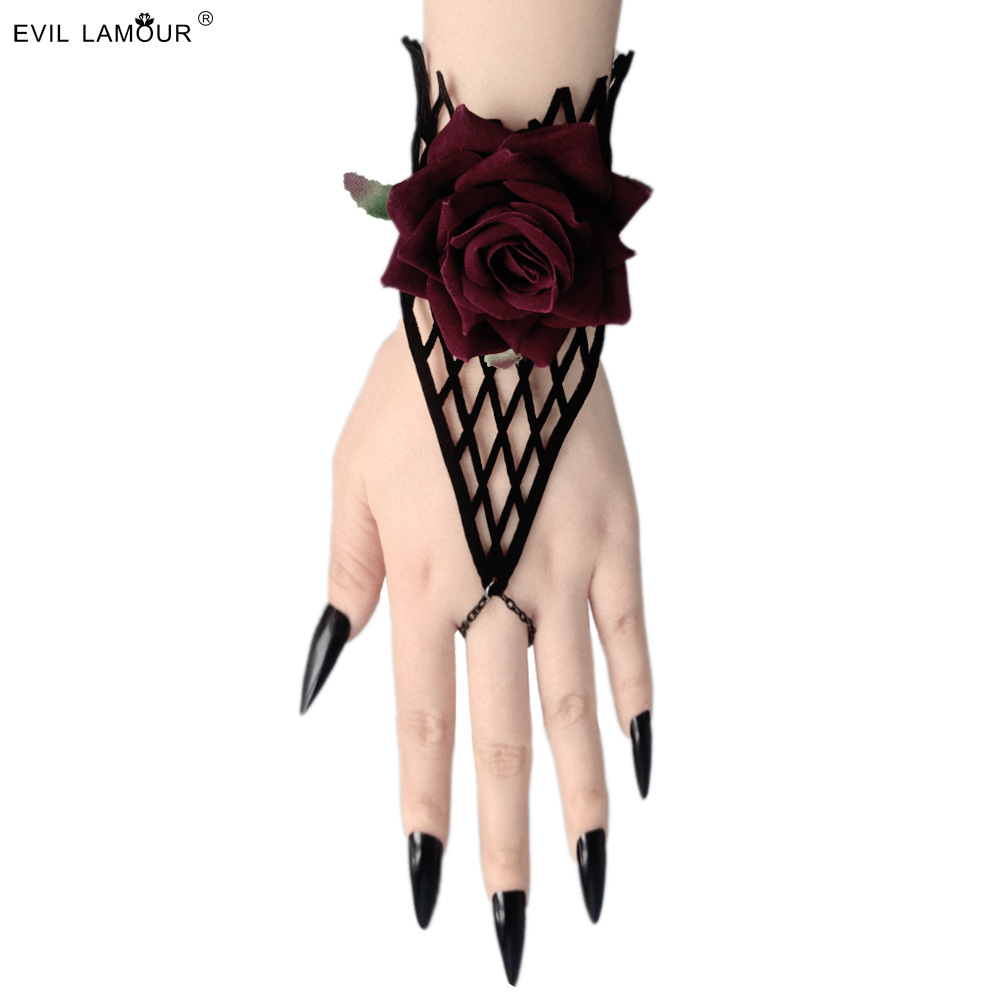 Valentine Rose Bracelet Women Holiday Gift Halloween Accessory WS-90-1