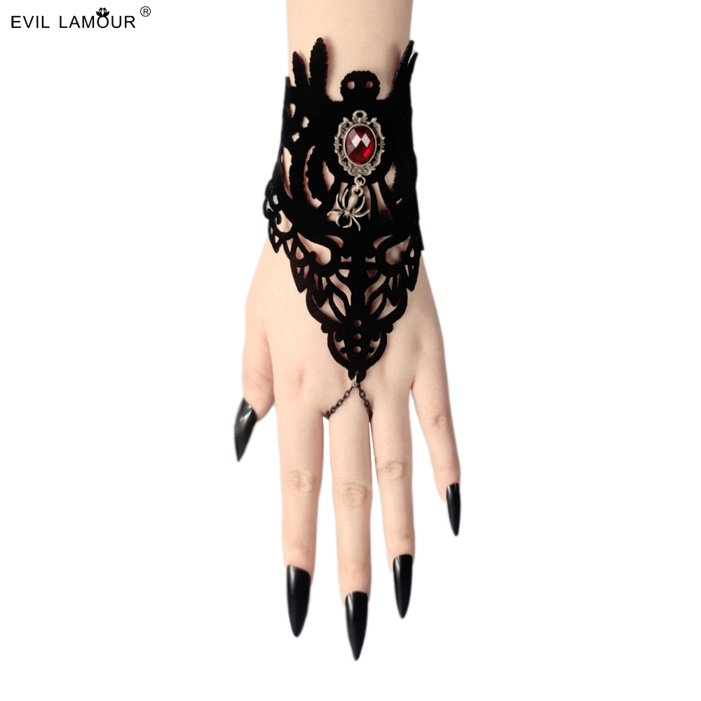 Halloween Spider Bracelet Holiday Witch Reaper Roleplay Accessory Gothic Punk Finger chain WS-92-1