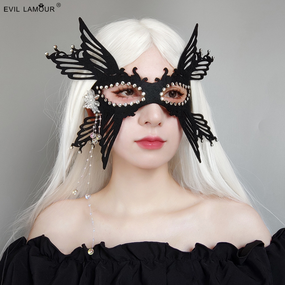 Halloween Party Ball Performance Mask Roleplay Half-face Princess Party Mask MJ-22-1