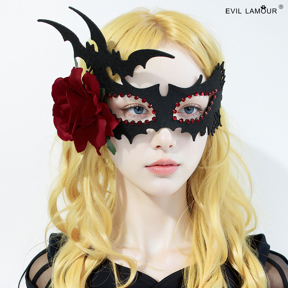 Halloween Bat Flower Mask Makeup Ball Holiday Party Sexy Eye mask Carnival Mask MJ-72-1