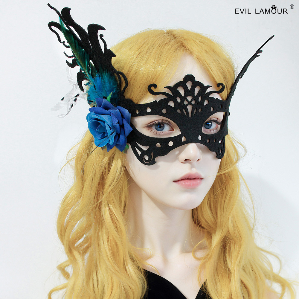 Carnival Halloween Mask Women Sexy Half-face Mask Holiday Ball Party Prop MJ-149-1