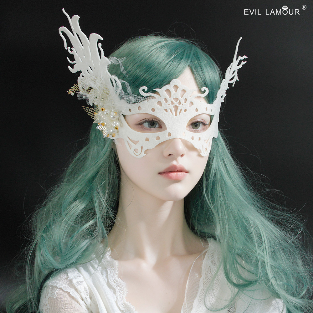 Makeup Ball White Venice Mask Halloween Christmas Carnival Party Wedding Mask MJ-28-2
