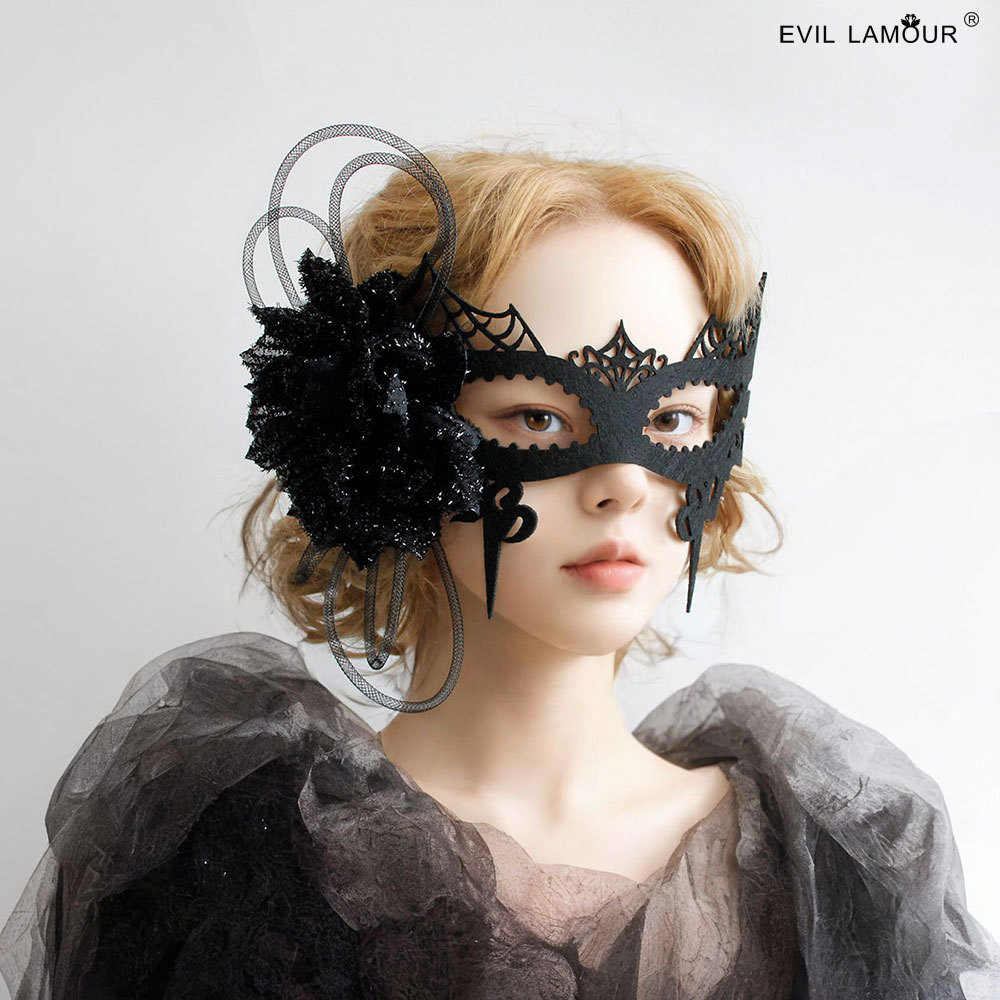 Halloween Spiderweb Mask Masquerade Holiday Sexy Eye mask Carnival Halloween Eye mask Women MJ-03-1
