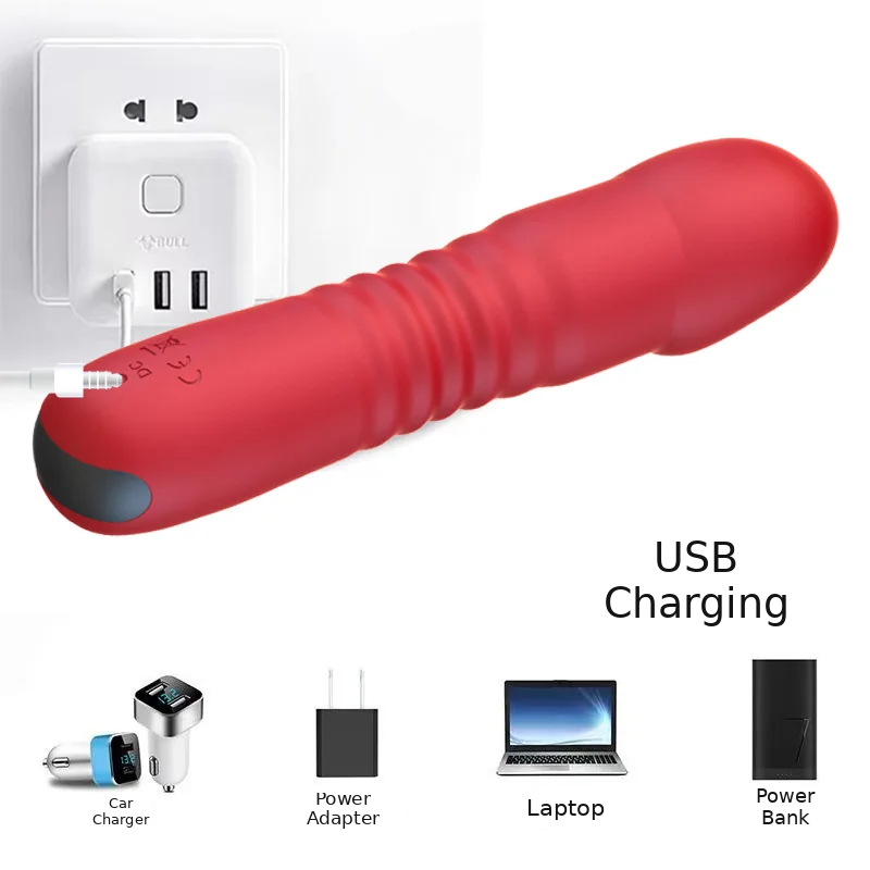 Telescopic Vibrator for Women with Realistic Phallic Design — product detail