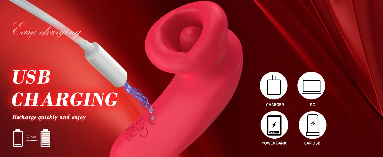 Tongue-Style Vibrating Massager for Women — product detail