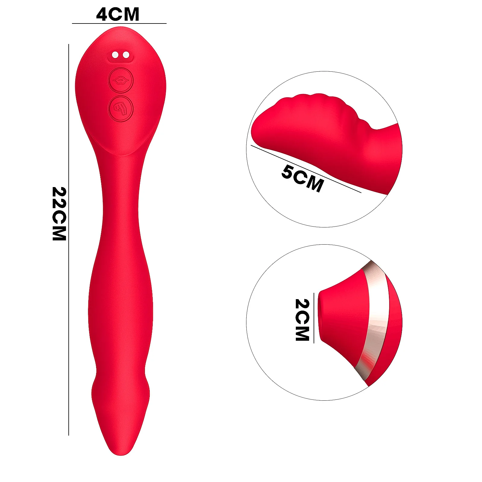 7-Mode Vibrating, Thrusting & Suction Massager — product detail
