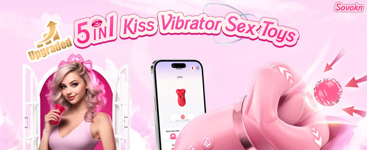 Lip-Shaped Licking, Sucking & Vibrating Women's Adult Stimulator — product detail