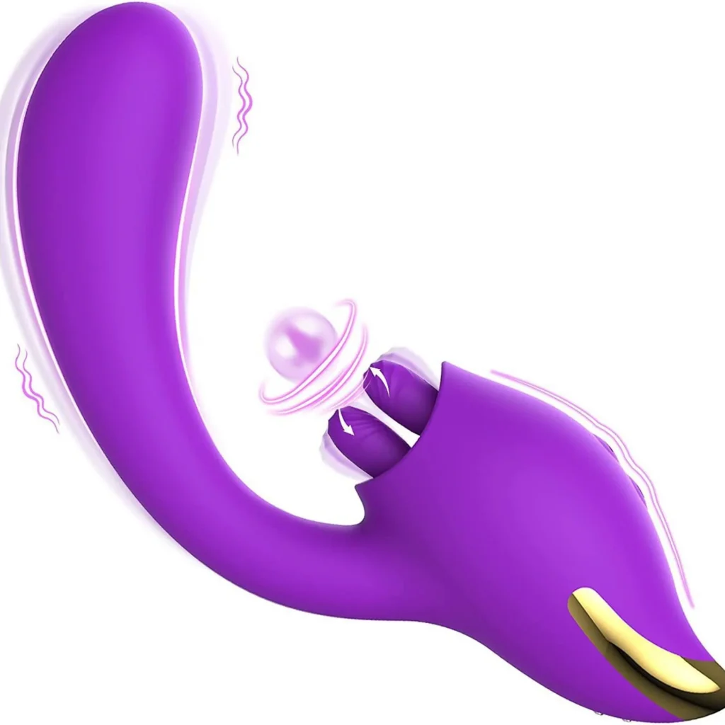 Dual-Tongue Female G-Spot Stimulation Vibrator