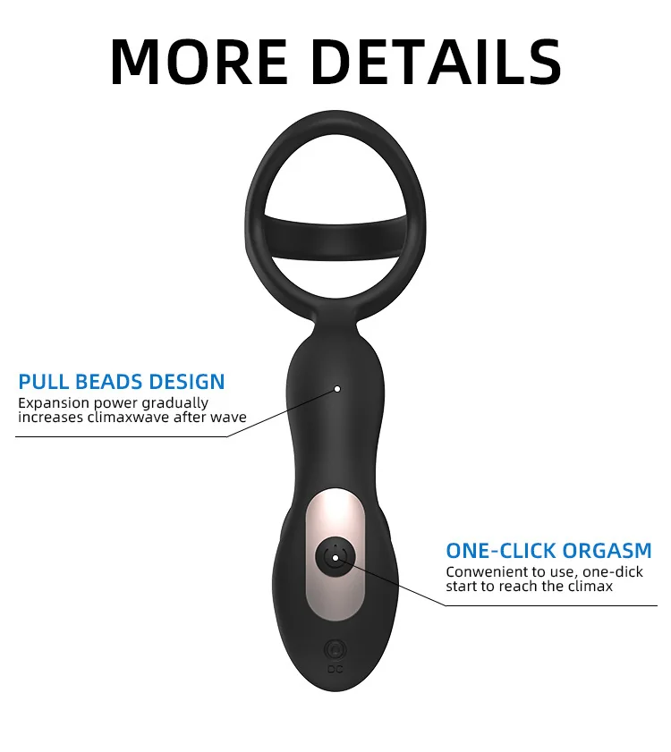 App-Controlled Vibrating Prostate Massager & Ring — product detail
